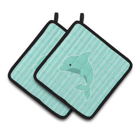 Carolines Treasures Dolphin Pair of Pot Holders BB7120PTHD